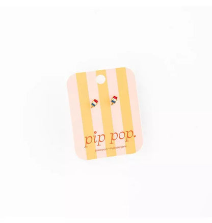 Patriotic Pop Stud Earrings