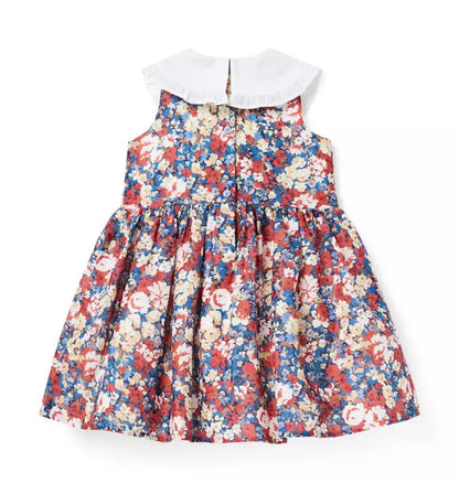 The Fall Floral Smocked Dress