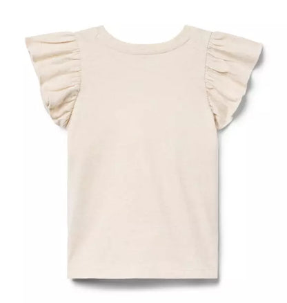Ciao Bow Flutter Sleeve Top