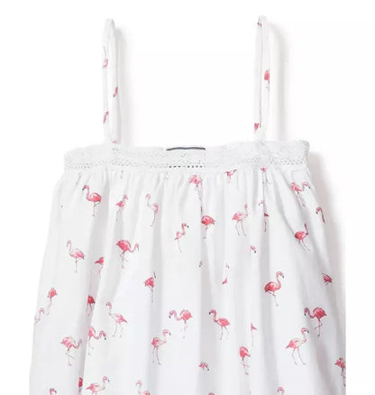 Girl's Twill Lily Nightgown in Flamingos