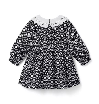 Floral Collared Ponte Dress