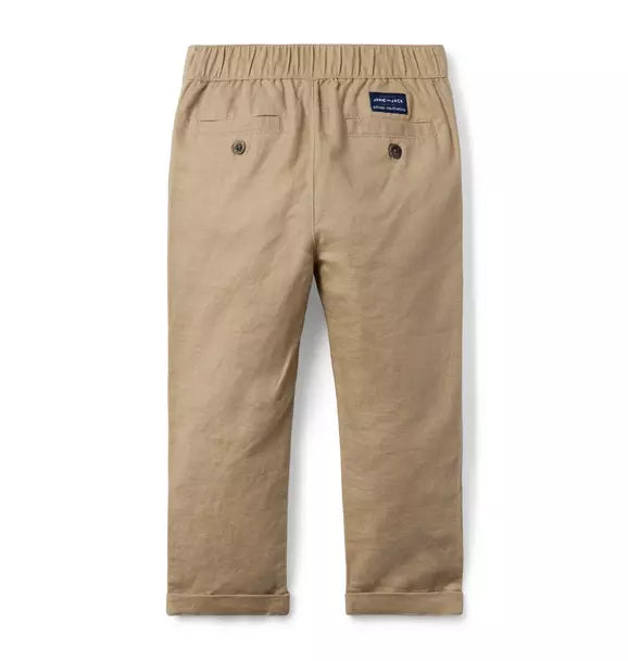 The Linen-Cotton Pull-On Pant