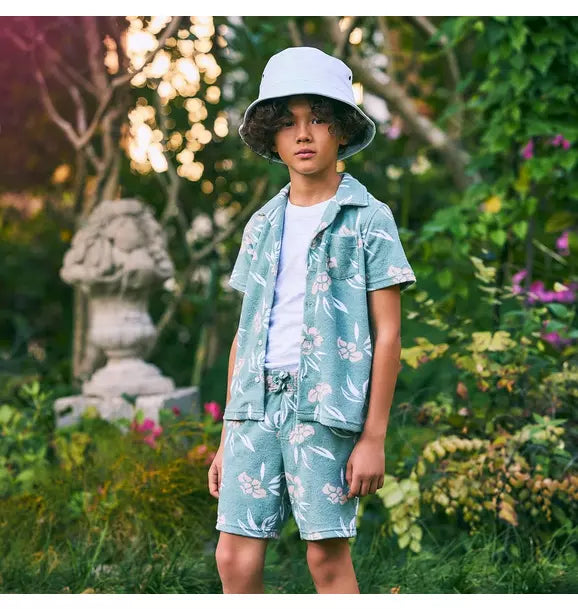 Tropical Floral Terry Short