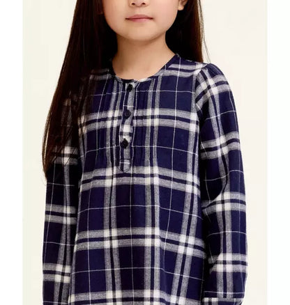 Children's Brushed Twill Beatrice Nightgown in Oxford Tartan