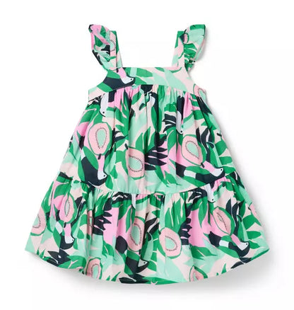 Toucan Ruffle Dress