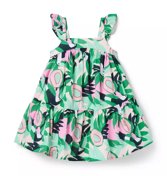 Toucan Ruffle Dress