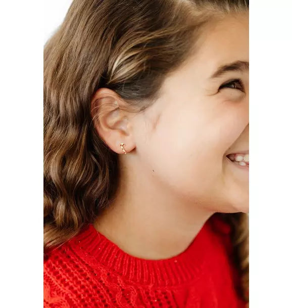 Candy Cane Stud Earrings