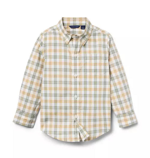 Plaid Poplin Shirt