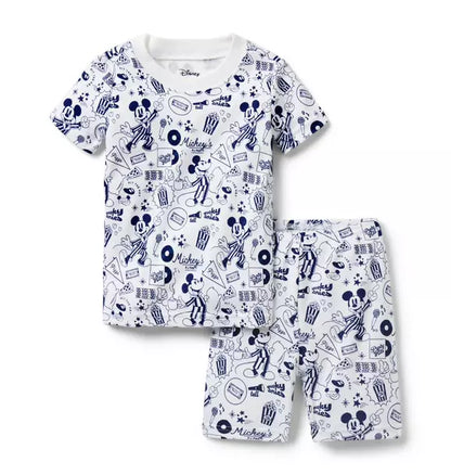 Good Night Short Pajama In Disney Mickey Mouse Sleepover