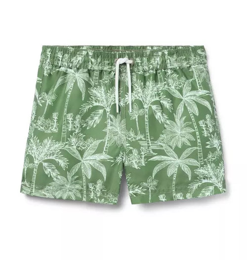 Recycled Palm Swim Trunk