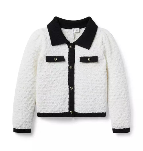 The Textured Collared Cardigan
