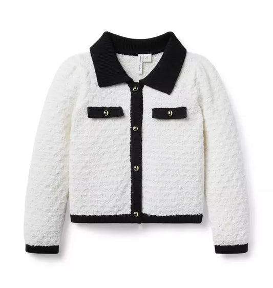 The Textured Collared Cardigan