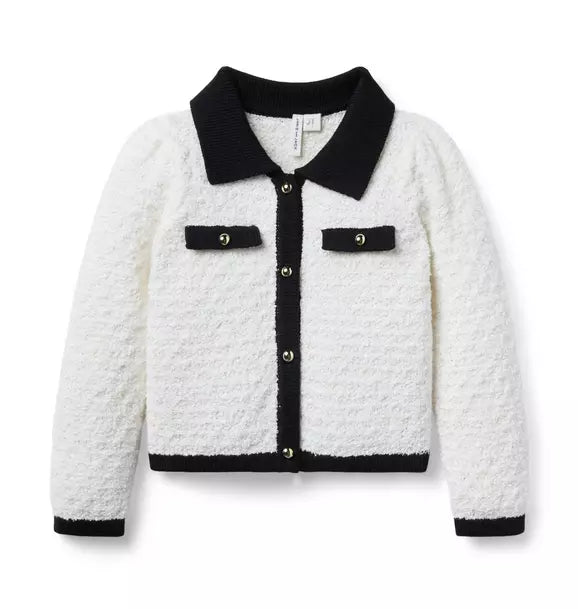 The Textured Collared Cardigan