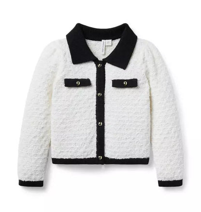 The Textured Collared Cardigan