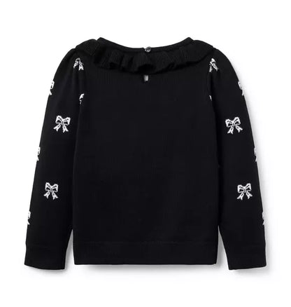 Bow Puff Sleeve Sweater