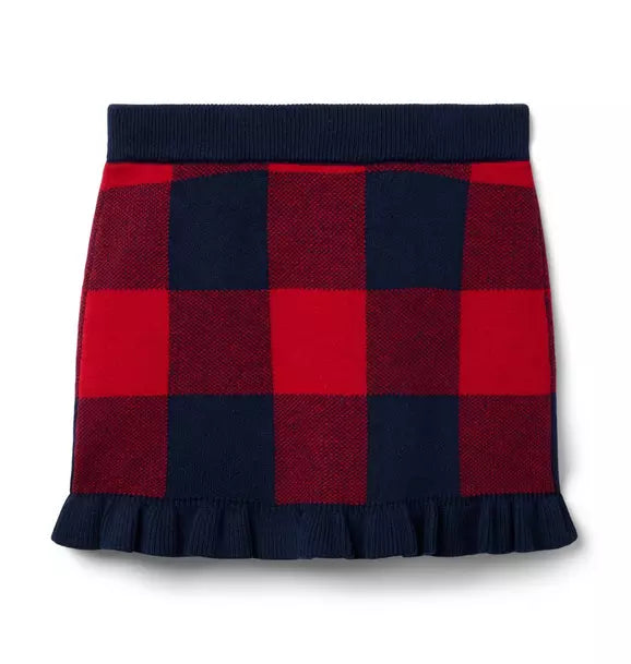 Plaid Sweater Skirt