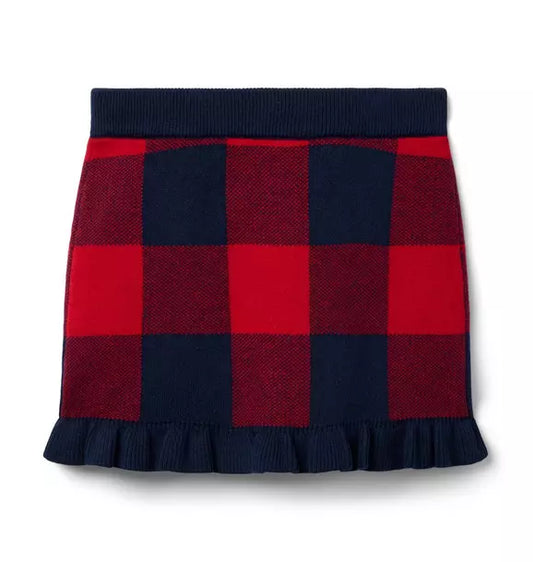 Plaid Sweater Skirt
