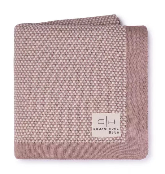 Stipple Pale Pink Baby Blanket