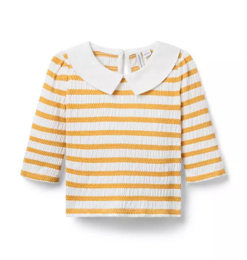 Smocked Stripe Top