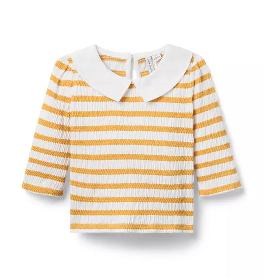 Smocked Stripe Top