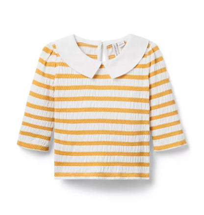 Smocked Stripe Top