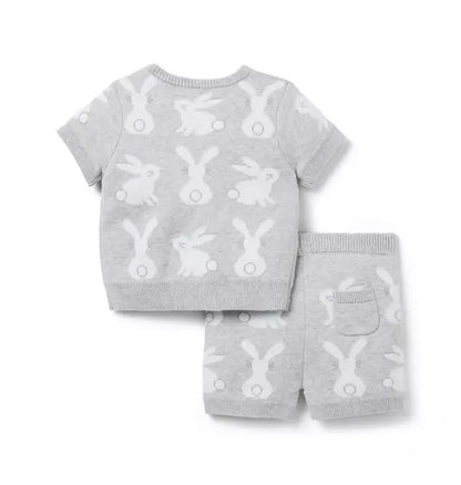 Baby Bunny Sweater Matching Set
