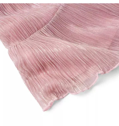 The Pleated Shimmer Dress