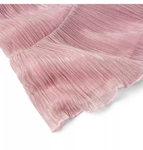 The Pleated Shimmer Dress