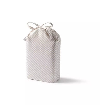 Leze Taupe 3 Piece Crib Set in Pouch