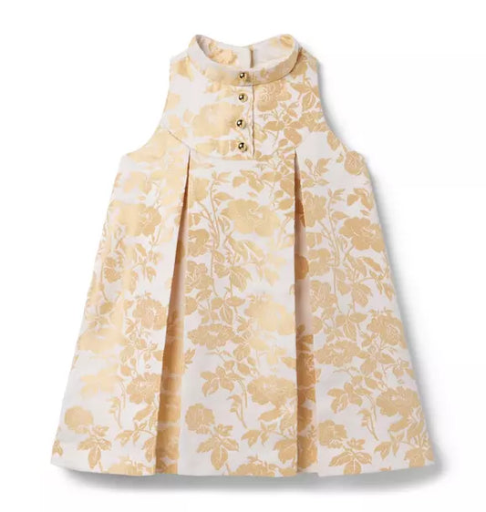 The Golden Floral Dress