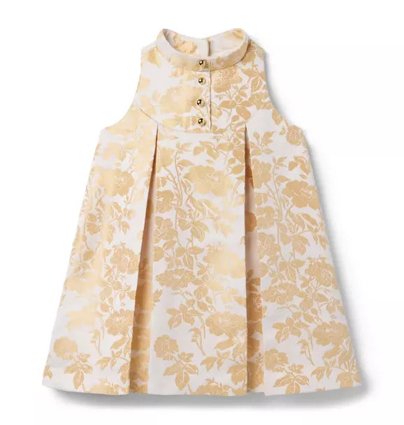 The Golden Floral Dress