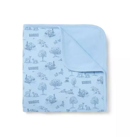Baby Woodland Toile Blanket