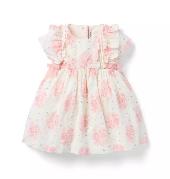 Baby Floral Pintuck Dress