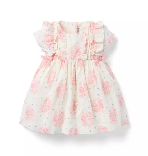 Baby Floral Pintuck Dress
