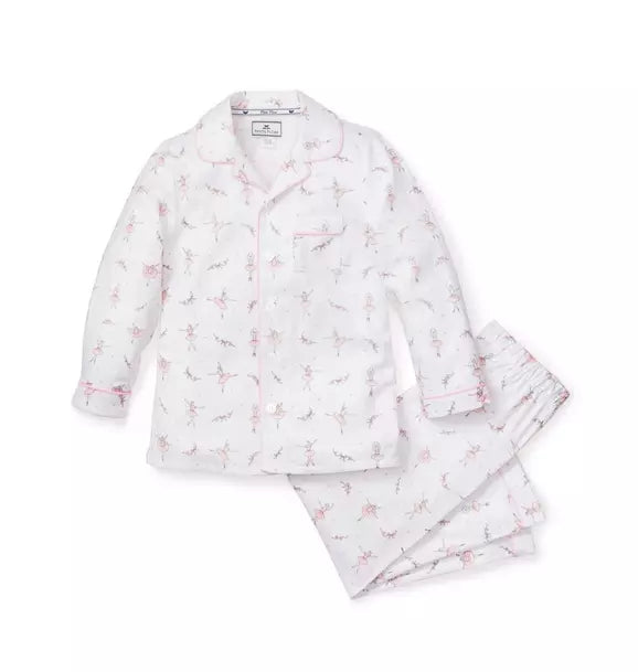 Kid's Twill Pajama Set in Sugar Plum Fairy