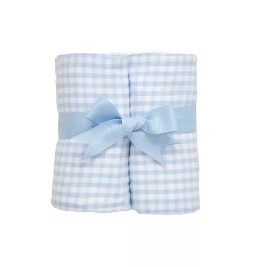 Big Check Set of Two Burp Cloths