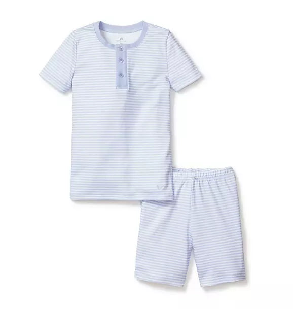 Blue Stripes Snug Fit Short Set