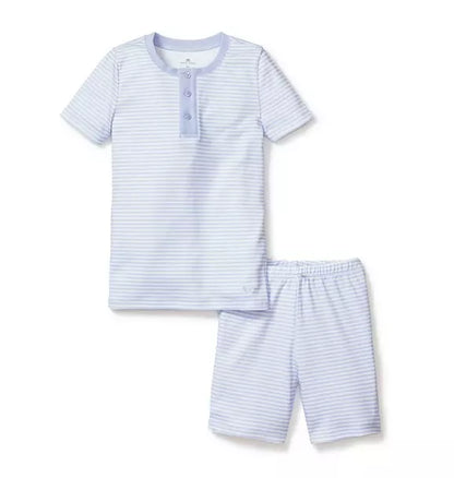 Blue Stripes Snug Fit Short Set