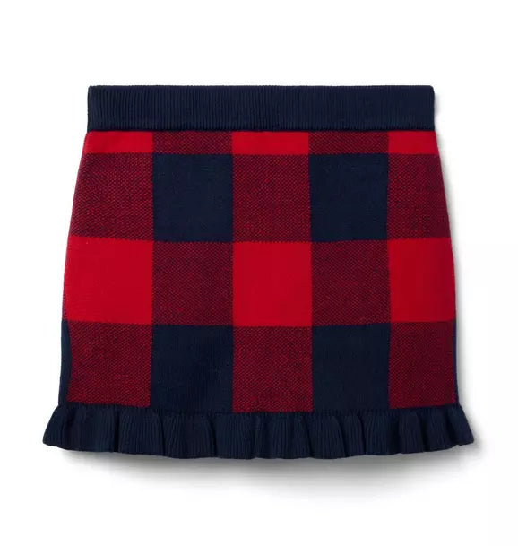 Plaid Sweater Skirt