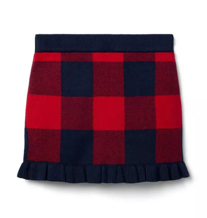 Plaid Sweater Skirt