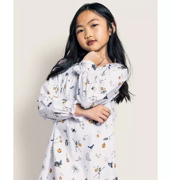 Girl's Twill Delphine Nightgown in Trick or Treat