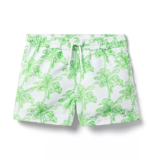 Recycled Palm Tree Swim Trunk