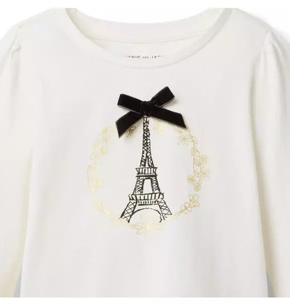 Eiffel Tower Bow Tee