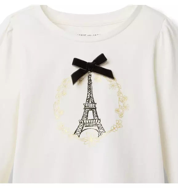 Eiffel Tower Bow Tee