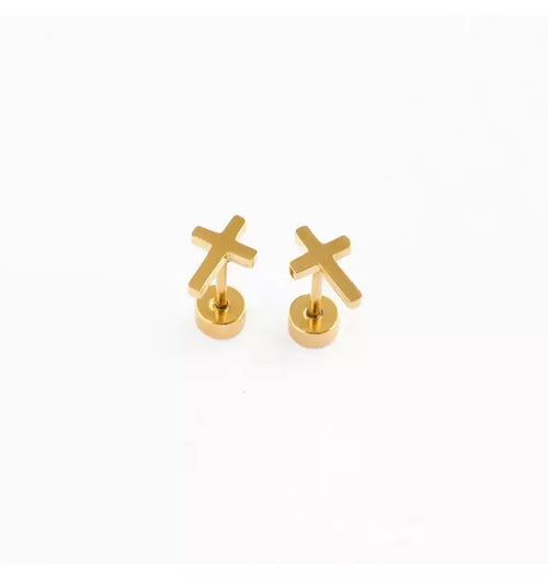 Cross Stud Earrings