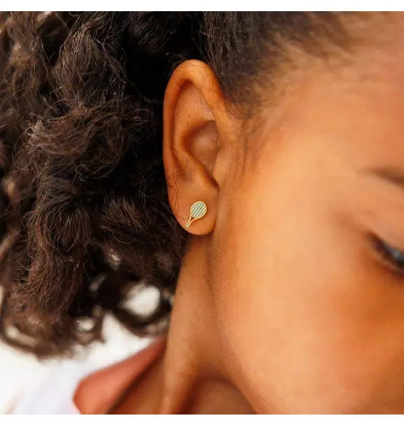 Tennis Racquet Stud Earring
