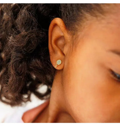 Tennis Racquet Stud Earring