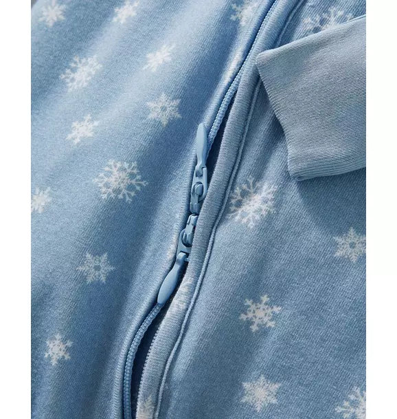 Baby's Pima Peekaboo Romper in Periwinkle Wonderland