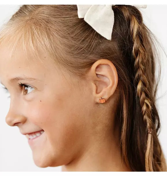 Pumpkin Stud Earrings