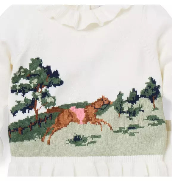 Baby Horse Matching Sweater Set